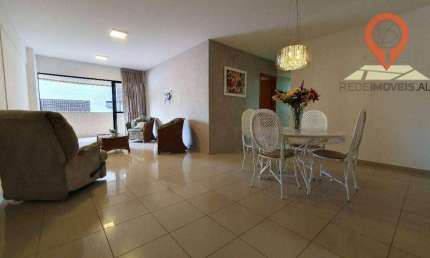Apartamento com 4 dormitórios à venda, 159 m² por R$ 1.290.000,00 - Jatiúca - Maceió/AL