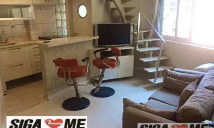 Apartamento duplex á venda, 45m² a.ú - vila nova conceição