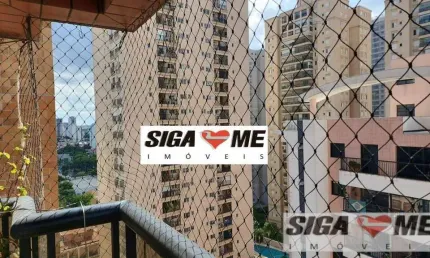 Apartamento em área nobre á venda, 129m² a.ú - brooklin paulista