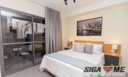 REPÚBLICA VENDA STUDIO 1DORM C/ ARMÁRIOS VARANDA SEM VG 24,90m2 $375.000,00