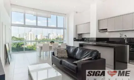Brooklin locação apto 1 suíte sala ampla 2 vgs mobiliado 85m2 $11.000,00