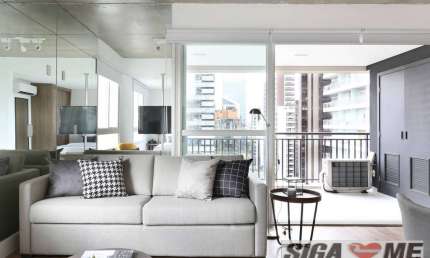 STUDIO EM CIDADE MONÇÕES COM 63M²/LOCAÇÃO R$ 4.800,00