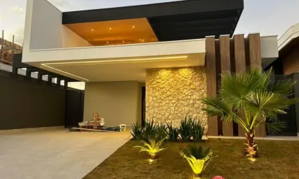 Casa à venda marília terras da fazenda | casa luxo piscina 3 suítes closet aceita permuta | pontual imóveis - sua imobiliária em marília de confiança