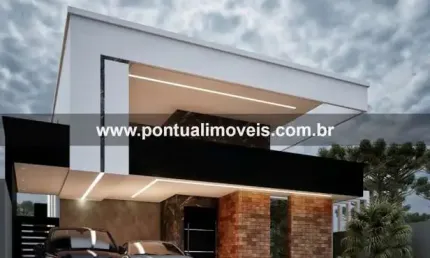 Espetacular casa em condomínio à venda em marília-sp, condomínio terras da fazenda: 3 quartos, 3 suítes, 2 salas, 2 vagas, 184,16m².