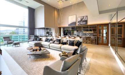 Apartamento exclusivo de alto padrão disponível para venda mobiliado em Alphaville!
