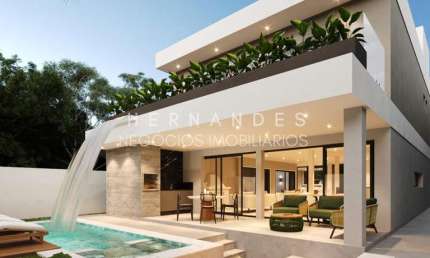 Condomínio Residencial Alphaville 3 com 4 suítes, 3 com varanda ampla.