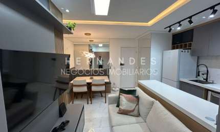 Apartamento à venda em Barueri-SP, Alphaville Empresarial: 2 quartos, 2 salas, 1 banheiro, 1 vaga, 52m².