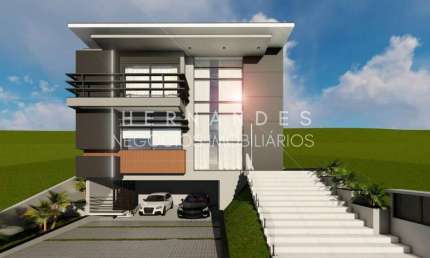 Residencial Itahyê em Alphaville imóvel com 420m² de terreno sendo 5 suítes, sendo 1 suíte no térreo ou um escritório com banheiro. Suite Master com H