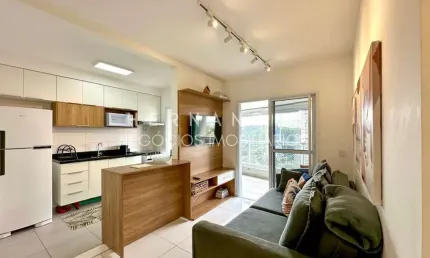 Apartamento Mobiliado com Ar condicionado no Glass alphaville Vista para o Alpha 01