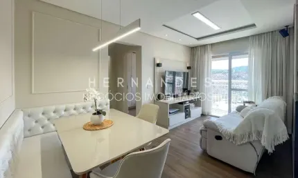 Apartamento à venda em Barueri-SP, bairro Boa Vista: 2 quartos, 1 suíte, 2 salas, 2 banheiros, 1 vaga, 60m².