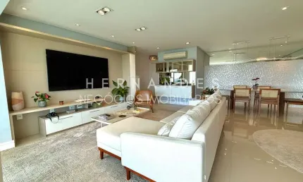 Ed. ereditá - mobiliado e decorado, com vista permanente para a mata em alphaville com 3 suítes e 202m²