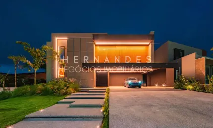 Residência nova em alphaville  casa de luxo com 4 suítes e elevador  rua sem saída  projeto leonice alves  845,87 m²