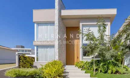 Casa de luxo no condomínio conde ii em alphaville barueri-sp: 4 suítes, arquitetura autoral, automação e lazer completo!