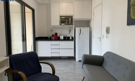 Apartamento 32 m², prédio novo, 01 suíte, varanda,01 vaga,lazer, próximo ao metrô faria lima