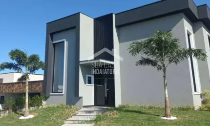 Sobrado com 4 suítes e piscina no condomínio Viena - Indaiatuba