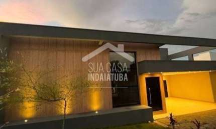 Chácara nova e moderna com 3 suítes e piscina no Terras de Itaici