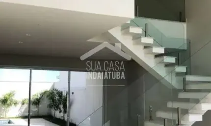 Sobrado com 3 suítes, escritório e piscina no residencial dona maria josé - indaiatuba/sp