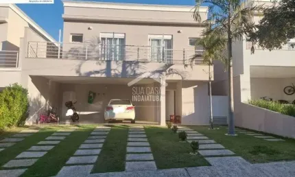Sobrado com 4 suítes e piscina aquecida no Condomínio Panorama Residência - Indaiatuba/SP