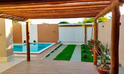 Casa em condomínio fechado com 3 quartos à venda na Rodovia BA-099 - Estrada do Côco, Barra do Jacuípe, Camaçari, 400 m2 por R$ 1.269.000
