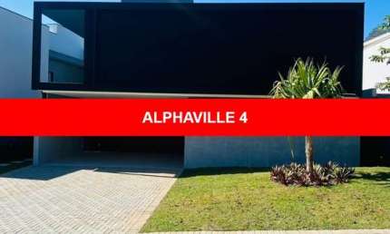 Casa para venda no ALPHAVILLE NOVA ESPLANADA 4 com piscina 4 suítes energia Fotovoltaica design moderno