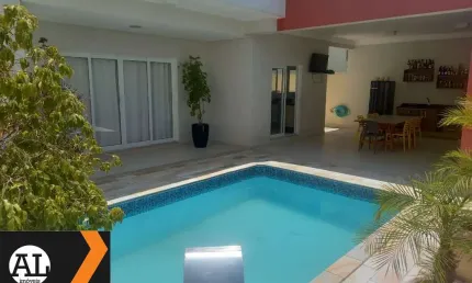 Casa sobrado à venda no Condomínio residencial Mont Blanc Sorocaba sendo 3 suítes com closet, 345 m2 de área construída, piscina.