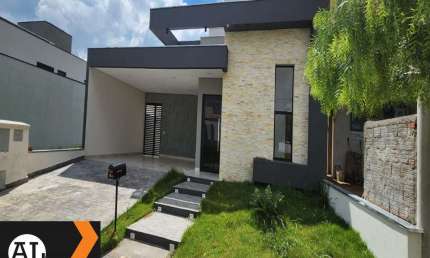 Linda casa a venda no Condomínio Ibiti Reserva em Sorocaba, com 3 suítes sendo uma com closet, cozinha planejada, piscina, lavabo, escritório, 4 vagas