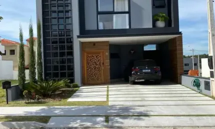 Linda casa á venda condomínio terras de são francisco, bairro cajurú sorocaba. casa 153m2 de área construída