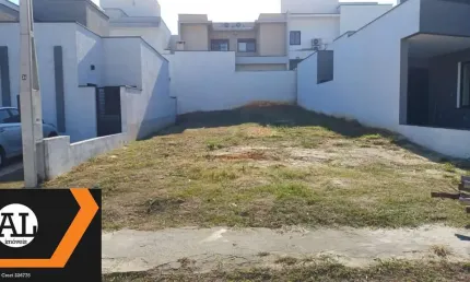 Terreno à venda no condomínio terras de São Francisco em Sorocaba com 168,00 M2, totalmente plano.