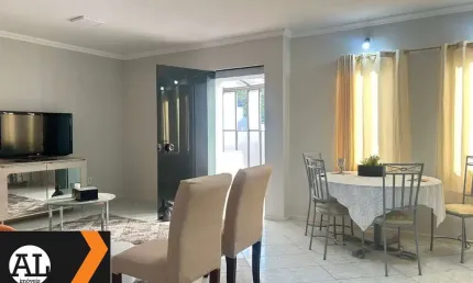 Casa para locação toda mobiliada no condomínio granja olga, no andar de cima com entrada independente e 180 m2 de ac com 3 quartos sendo 1 suíte