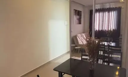 Apartamento à venda todo mobiliado no condomínio vida plena campolim com 48 m2 de área, 2 quartos, e todo planejado.