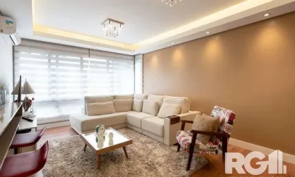 Apartamento de 3 dormitórios com suíte e churrasqueira, lavabo e 2 vagas de gara