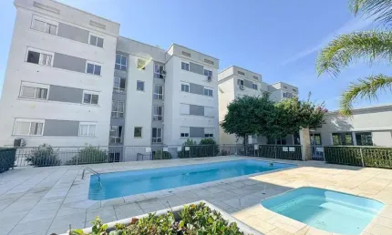 Apartamento com 02 quartos e 01 vaga escriturada no Bairro Lomba do Pinheiro