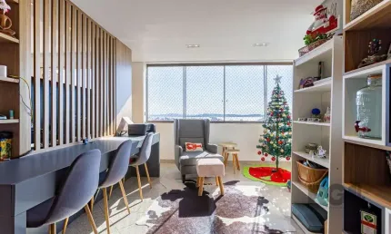 COBERTURA DUPLEX COM 3 QUARTOS, 2 DELES SUÍTE E 2 VAGAS DE GARAGEM NO BAIRRO TRI