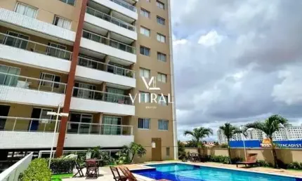 Apartamento com 2 quartos à venda na avenida senador fernandes távora, 100, jóquei clube, fortaleza por r$ 430.000