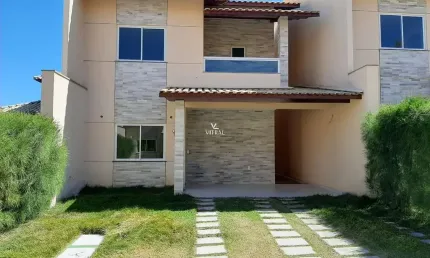 Casa em condomínio fechado com 3 quartos à venda na rua melo césar, 801, cidade dos funcionários, fortaleza por r$ 950.000