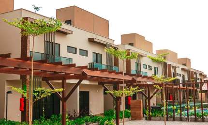 REF: CA009 - Casa Cond. Fechado, Cabedelo, Ponta de Campina, 3 quartos, 150m do mar