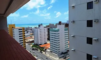REF: AP057 - Flat à Venda, João Pessoa, Cabo Branco, 1 quarto, vista para o mar