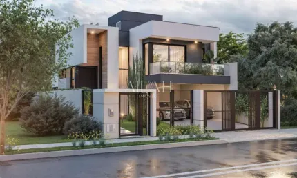 Casa moderna com três dormitórios, sendo 02 suítes,
