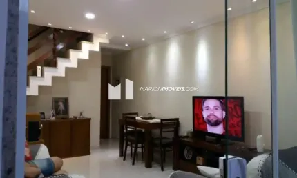 Casa em condomínio à venda em Campo Grande, Rio de Janeiro, 2 quartos (suítes), 2 vagas, varandas, cozinha planejada, churrasqueira, duplex, reformad