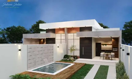 CASA LINEAR EM MEIO TERRENO, COM 3 QUARTOS E PISCINA, NO OURO VERDE, RIO DAS OSTRAS, RJ