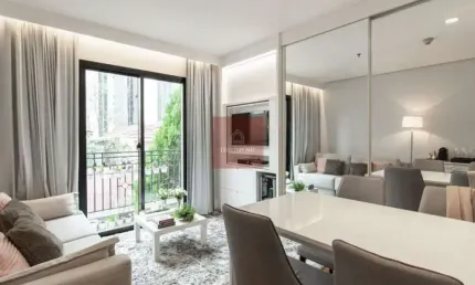 Apartamento com 1 quarto à venda na rua bandeira paulista, --, itaim bibi, são paulo, 45 m2 por r$ 900.000