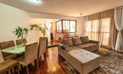 Apartamento com 144m², 4 dormitórios sendo 2 suítes, 3 vagas.