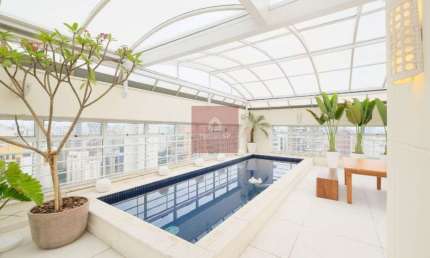 Linda cobertura duplex com vista aberta para o Parque Ibirapuera 4 quartos, 649.3m², 8 vagas.