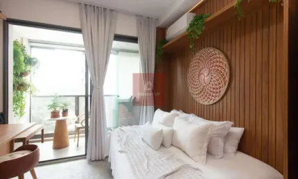 Apartamento com 1 quarto à venda na Alameda dos Arapanés, --, Moema, São Paulo