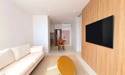 Mobiliado! apartamento com 1 dormitório, 1 vaga e com 44 m² - jardim paulista