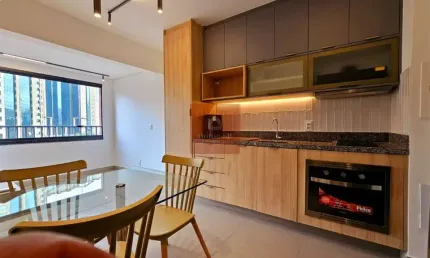 Semi-mobiliado! apartamento com 1 dormitório, com 32m², próximo ao metrô - moema