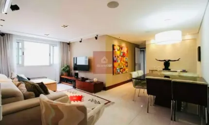 APARTAMENTO PARA LOCAÇÃO ITAIM BIBI 120M² 3DORMS 1SUITE 1VAGA DE GARAGEM MOBILIADO