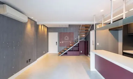 Apartamento  duplex com 1 suíte, 76m² e com 2 vagas - campo belo