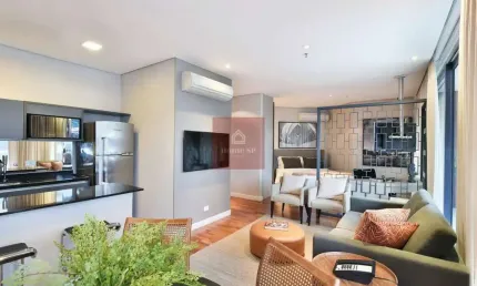 Apartamento para venda mobiliado em excelente localização na vila olimpia