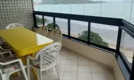 Apartamento frente mar na avenida beira mar / praia do morro - guarapari